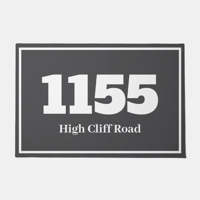 Felpudo Apartamento plano Doormat House o lugar de trabajo (Anverso)