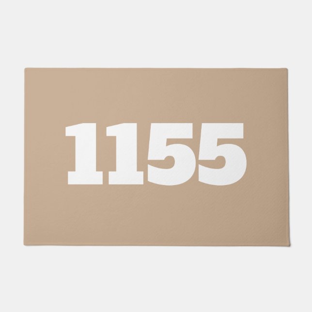 Felpudo Apartamento plano Doormat-House o lugar de trabajo (Anverso)