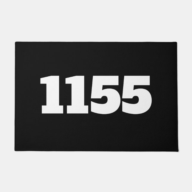 Felpudo Apartamento plano Doormat-House o lugar de trabajo (Anverso)