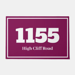 Felpudo Apartamento plano Doormat-House o Wine-Place