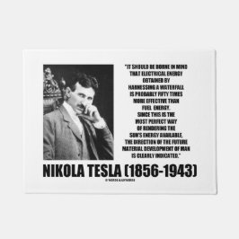 Felpudo Aprovechamiento de la cita de Tesla de la energía