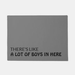 Felpudo Aquí hay como muchos chicos