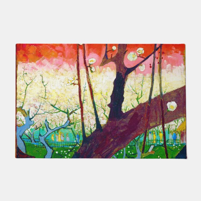 Felpudo Árbol de ciruelas (después de Hiroshige), Van Gogh (Anverso)