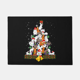 Felpudo Árbol de conejito de navidad T camiseta de Navidad