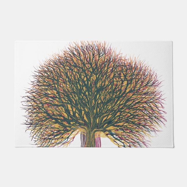 Felpudo Árbol de invierno de primavera otoño (Anverso)