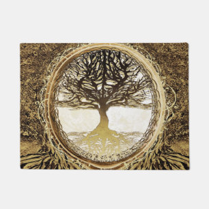 Felpudo Árbol de la vida Brown de Amelia Carrie