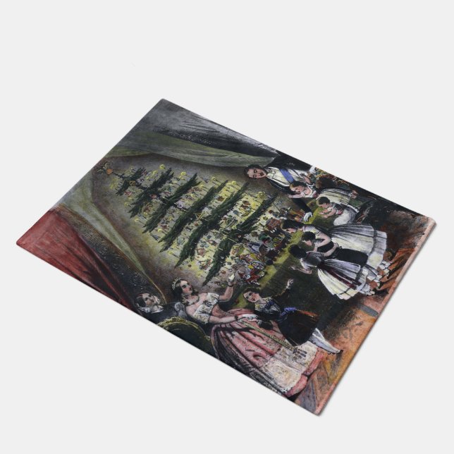 Felpudo Árbol de Navidad de la Reina Victoria (Angular)