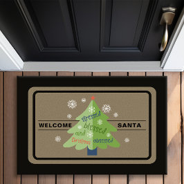 Felpudo Árbol de Navidad Obsesionado y Bendecido