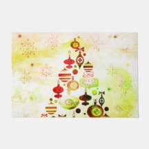 Árbol de navidad retro rojo