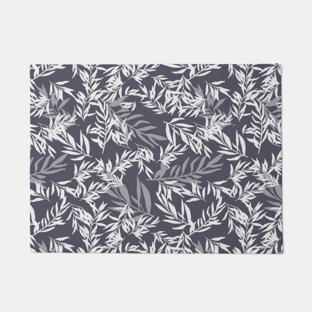 Felpudo Árbol de oliva - azul oscuro (Anverso)