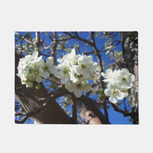 Felpudo Árbol de peras florido de primavera de los Cluster