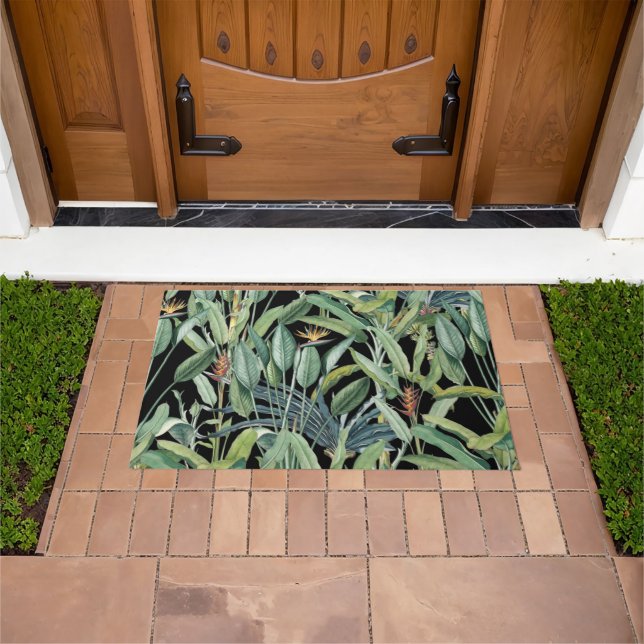 Felpudo Árbol de plátano de selva tropical Strelitzia (Exterior)