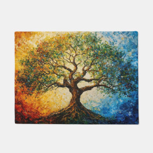 Felpudo Árbol del conocimiento - Pintura de petróleo