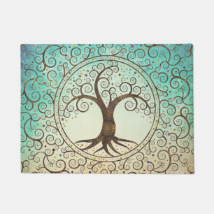 Felpudo Árbol espiral de la vida - Yggdrasil