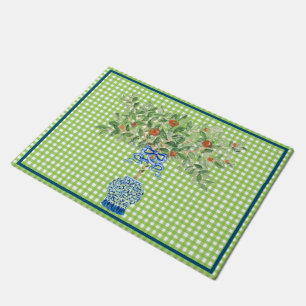 Felpudo Árbol Naranja Jar Topiary Doormat Mat Rug