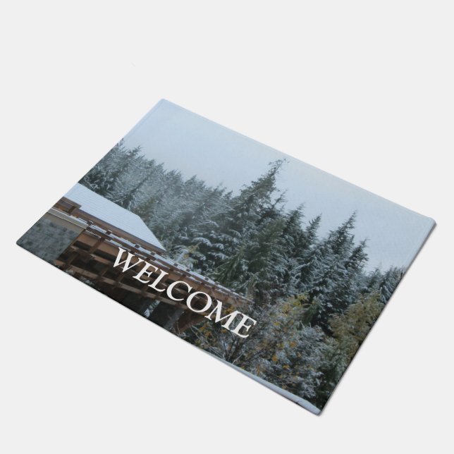 Felpudo Árboles de nieve en silbato (Angular)