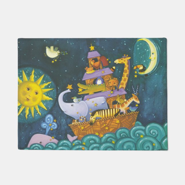 Felpudo Arca en la noche (Anverso)