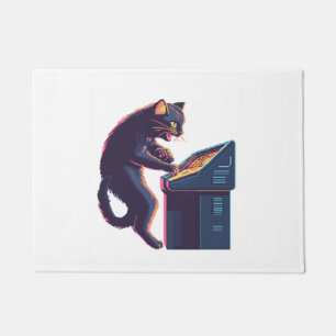 Felpudo Arcade Meowster � Gato Jugador Nostálgico
