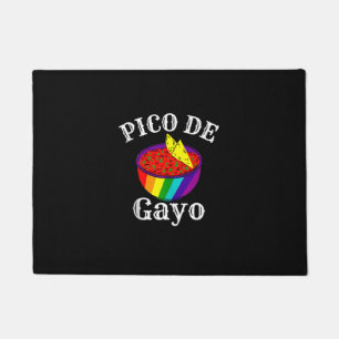 Felpudo Arcoiris LGBTQ Pico De Gayo Bandera del Orgullo Ga