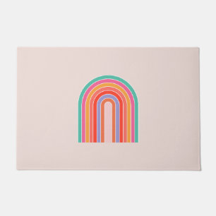 Felpudo Arcoiris moderno de mediados de siglo