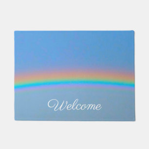 Felpudo Arcoiris real natural personalizado