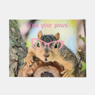 Felpudo ardilla de moda