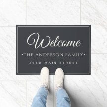 Área de Bienvenida con el Nombre de la Familia en