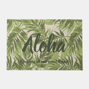Felpudo Areca Palms Vintage tropical hawaiano
