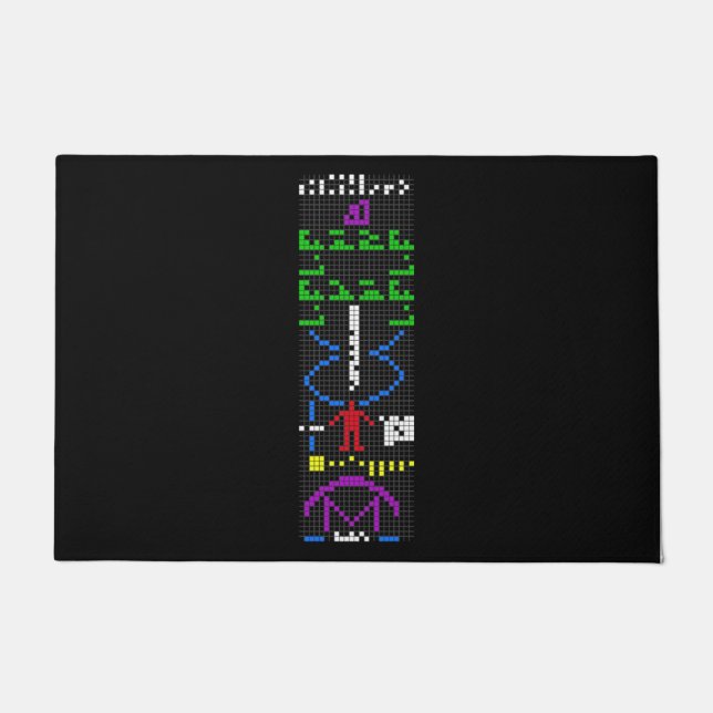 Felpudo Arecibo message science extraterrestrial alien uni (Anverso)