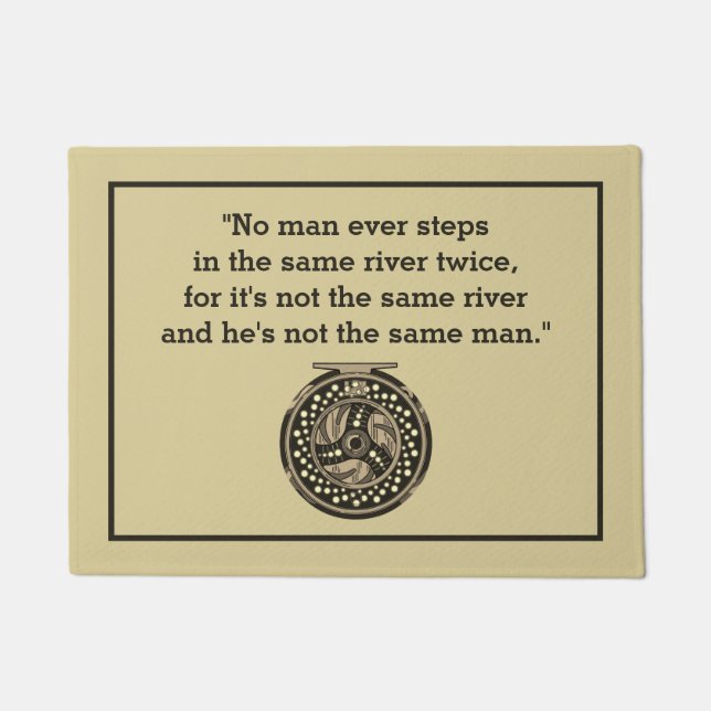 Felpudo Arenque de pesca para pescador (Anverso)