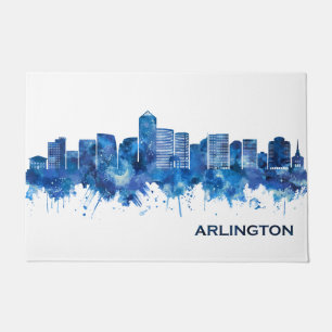 Felpudo Arlington Virginia Skyline Blue