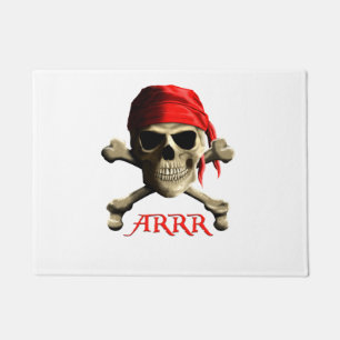Felpudo ARRR Habla Como Un Pirata Jolly Roger