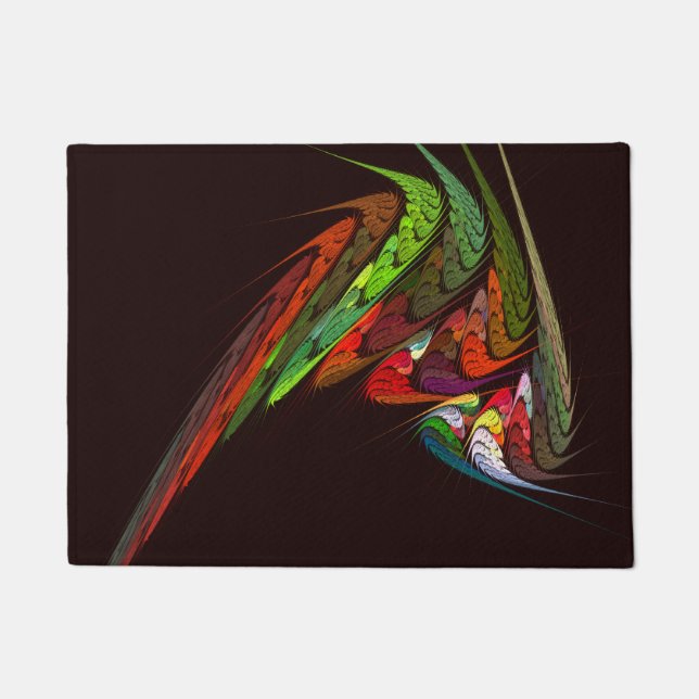 Felpudo Arte abstracto de Chameleon (Anverso)