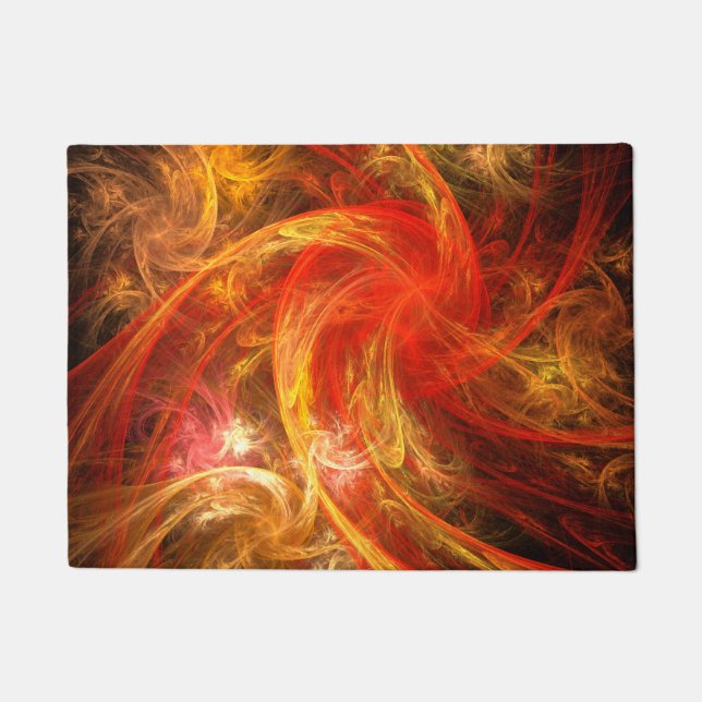 Felpudo Arte abstracto de Firestorm (Anverso)