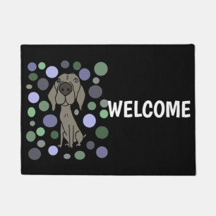 Felpudo Arte abstracto fresco del modelo de Weimaraner y