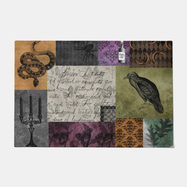 Felpudo Arte apotecario gótico medieval fantasmagórico de  (Anverso)