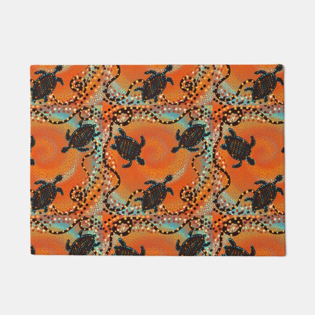 FELPUDO ARTE AUSTRALIANO (Anverso)