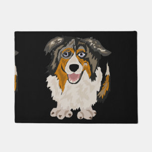 Felpudo Arte australiano divertido del perro de pastor