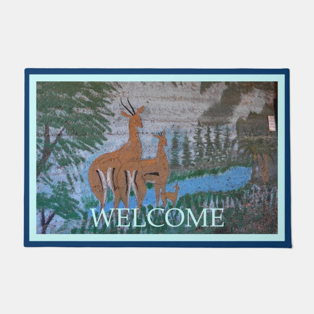 Felpudo Arte callejero druso - Gazelle (Anverso)