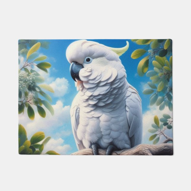 Felpudo Arte de Cockatoo (Anverso)