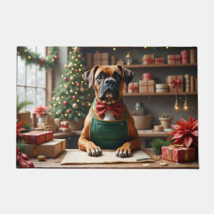 Felpudo Arte de envolver regalos de Navidad para Boxer