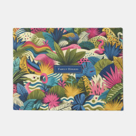 Felpudo Arte de la jungla moderna