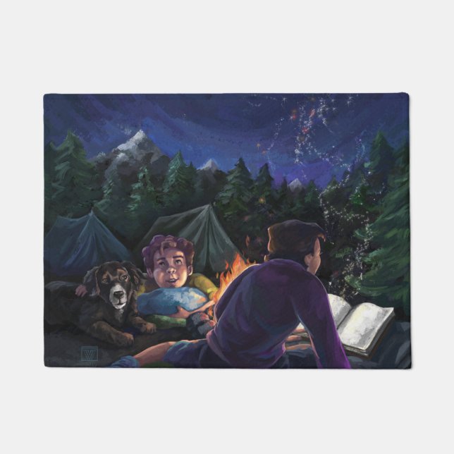 Felpudo Arte de los Caballeros de Verano (Anverso)