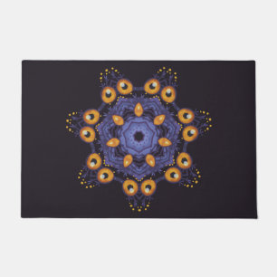 Felpudo Arte de monstruo mandala lindo espeluznante criatu