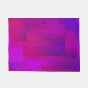 Felpudo Arte de Vaporwave Estético Analógico Rosa Púrpura