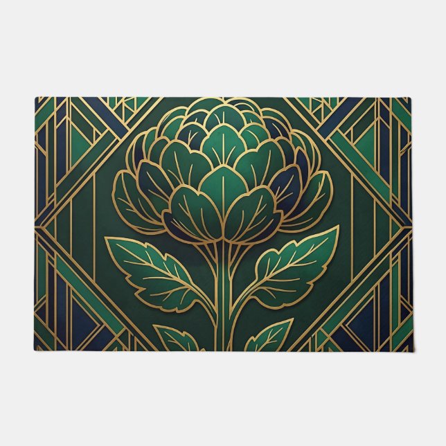 Felpudo Arte Deco Alcachofa (Anverso)