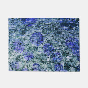Felpudo Arte digital de fondo abstracto de acuarela azul
