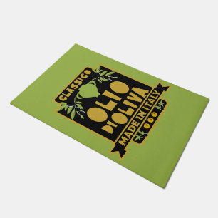 Felpudo Arte en el muro de aceite de oliva italiano