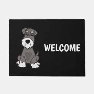 Felpudo Arte lindo del perro de perrito del Schnauzer