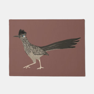 Felpudo Arte lindo del Roadrunner en moho